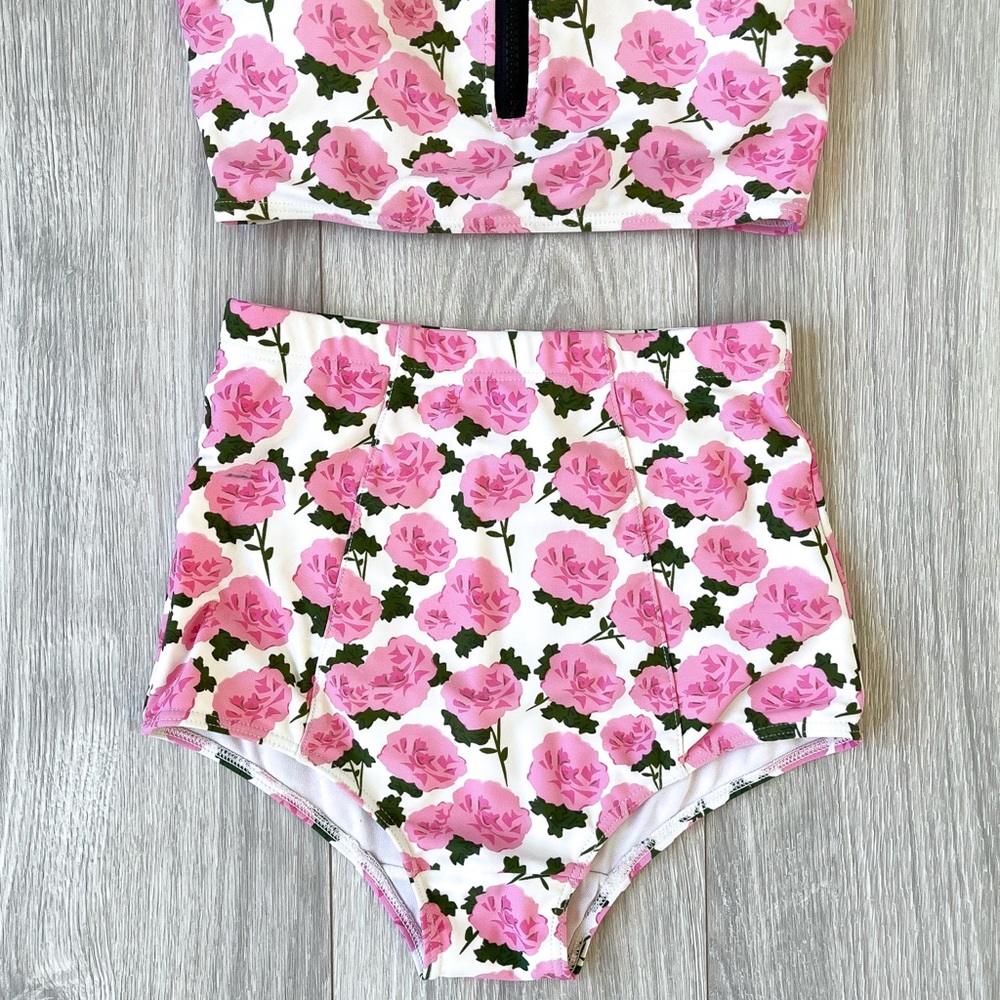 Kingdom & State Rare Floral Rose Tankini Bikini - Picture 8 of 8